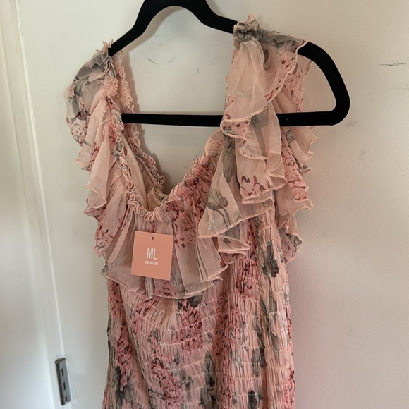 Love Shack Fancy inspired Miss Lola BNWT Floral Mini Dress - Picture 3 of 4